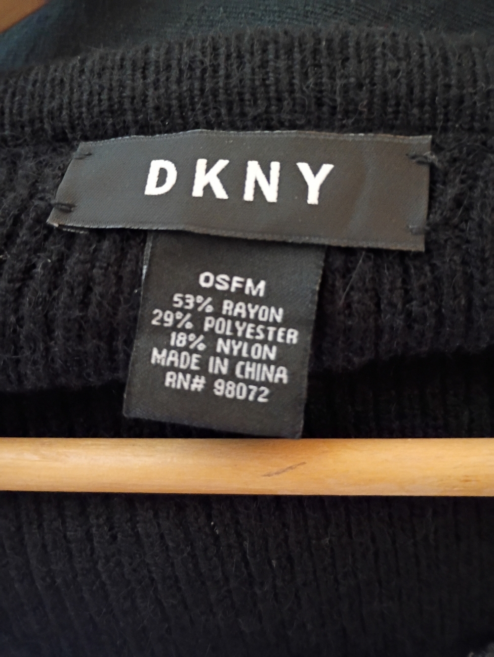 DKNY Black Zip Up Cape - Picture 3 of 3